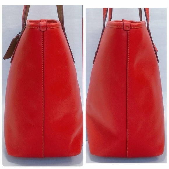 Coach x Disney Mickey Mouse City Zip Tote Red Leather Limited Edition F58957 - Picture 6 of 14